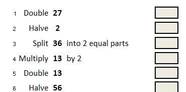 This self-marking spreadsheet begins with addition and subtraction.  Then it moves onto doubling and halving.